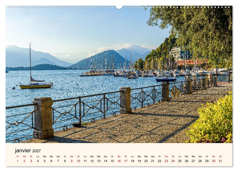 Coup d'œil sur le Lac Majeur (CALVENDO Calendrier mensuel 2027)