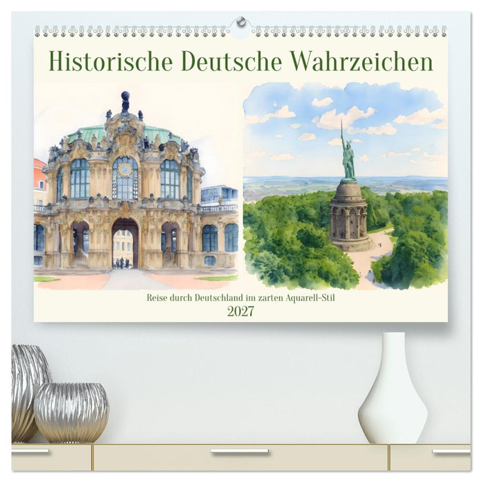 Historische Deutsche Wahrzeichen (CALVENDO Premium Wandkalender 2027)