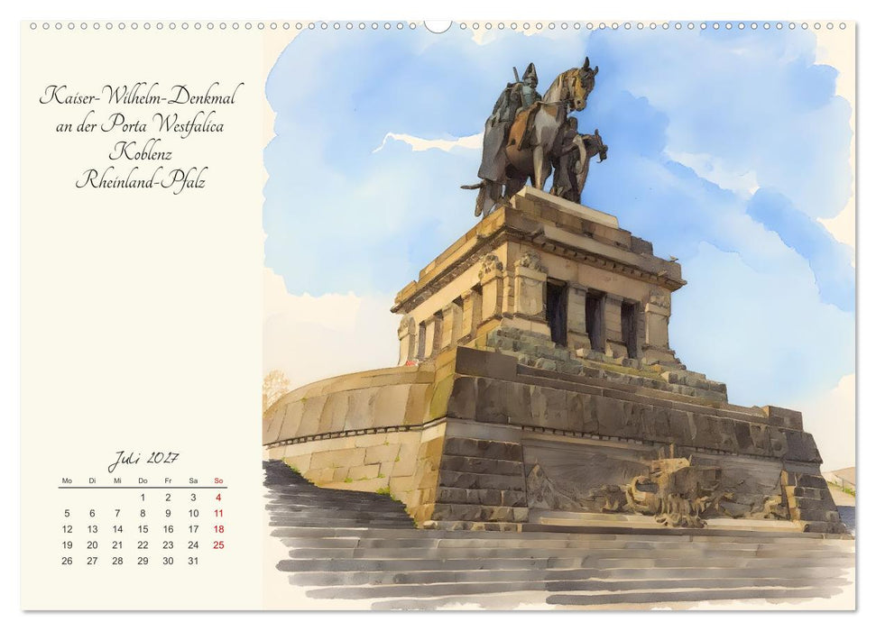 Historische Deutsche Wahrzeichen (CALVENDO Premium Wandkalender 2027)