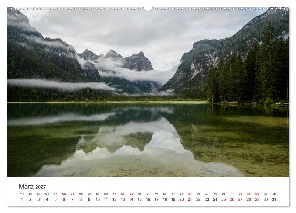 Magie der Bergseen – Spiegelungen im Licht der Berge (CALVENDO Wandkalender 2027)