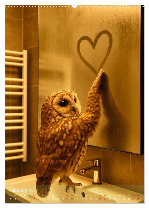 Funny Bathroom Moments – Animals with Style and Bubbles (CALVENDO Premium-Calendar 2027)