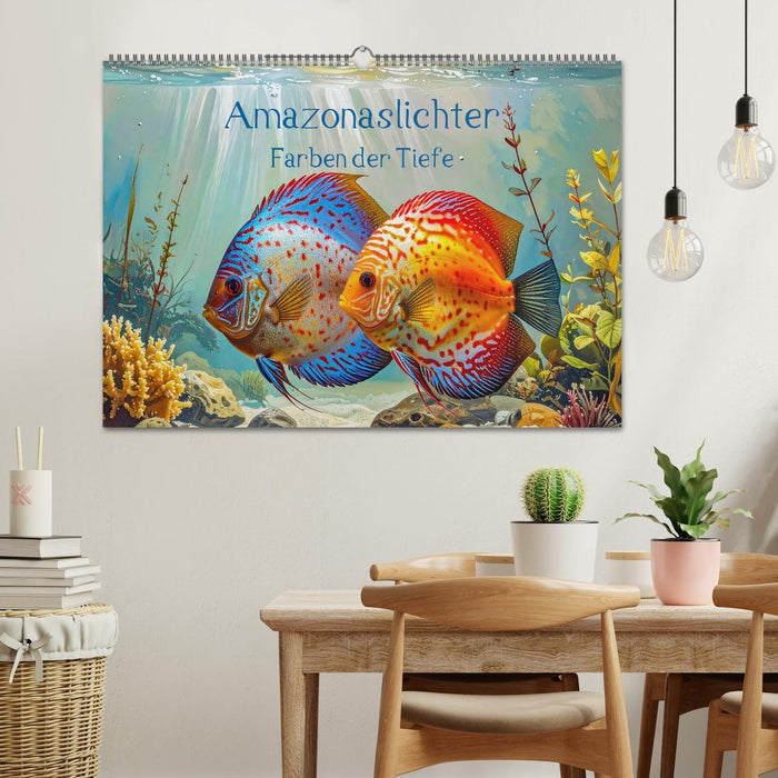 Amazonaslichter. Farben der Tiefe (CALVENDO Wandkalender 2027)