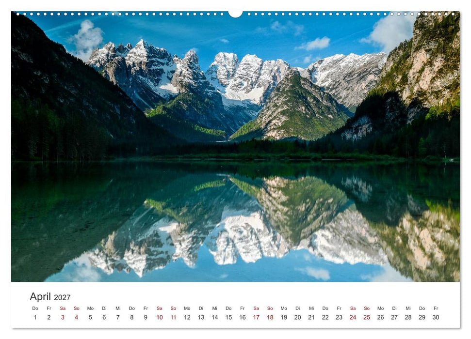 Magie der Bergseen – Spiegelungen im Licht der Berge (CALVENDO Premium Wandkalender 2027)
