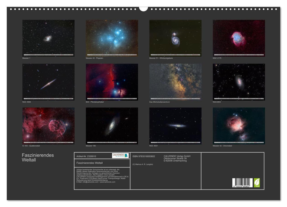 Faszinierendes Weltall (CALVENDO Wandkalender 2027)