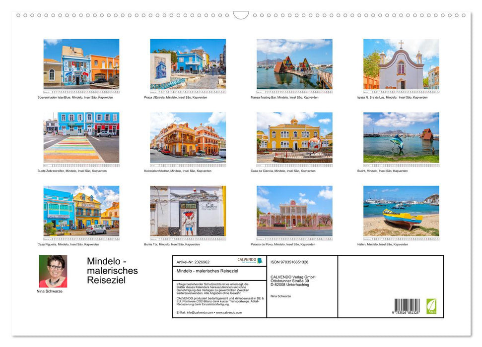 Mindelo - malerisches Reiseziel (CALVENDO Wandkalender 2027)