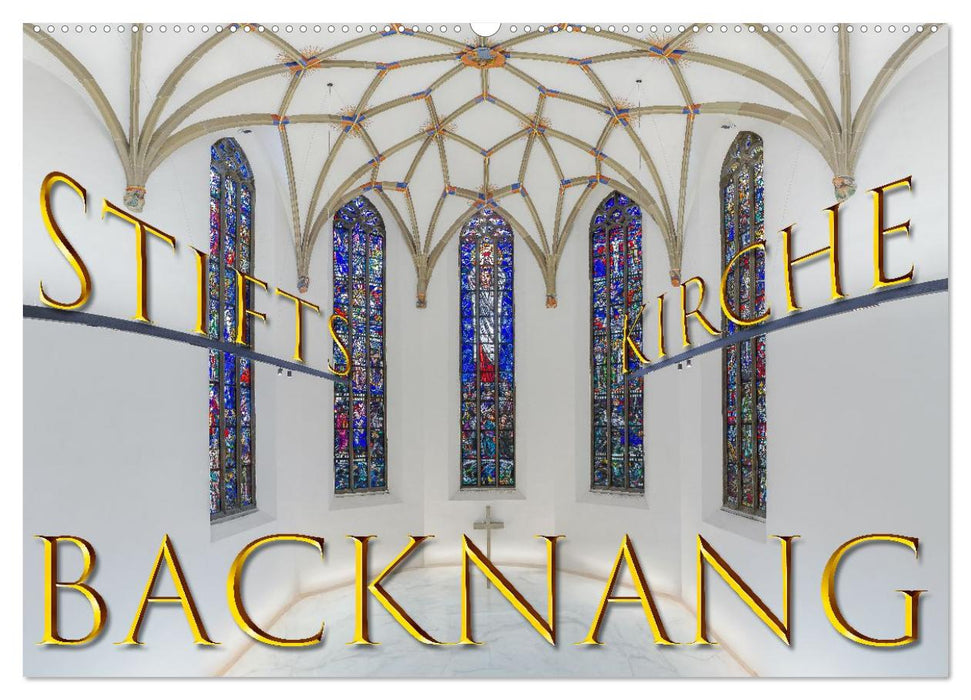 Backnang - Panoramablicke in die Stiftskirche (CALVENDO Wandkalender 2027)