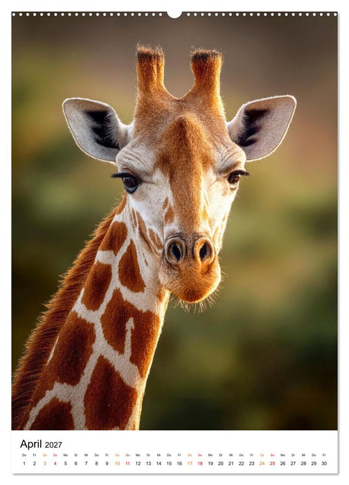 Giraffen - die Welt von oben betrachtet (CALVENDO Premium Wandkalender 2027)
