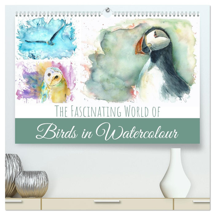 The Fascinating World of Birds in Watercolour (CALVENDO Premium-Calendar 2027)