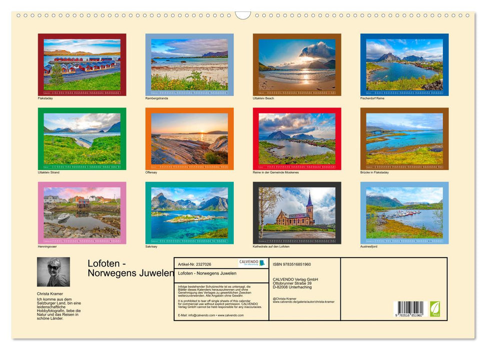 Lofoten - Norwegens Juwelen (CALVENDO Wandkalender 2027)