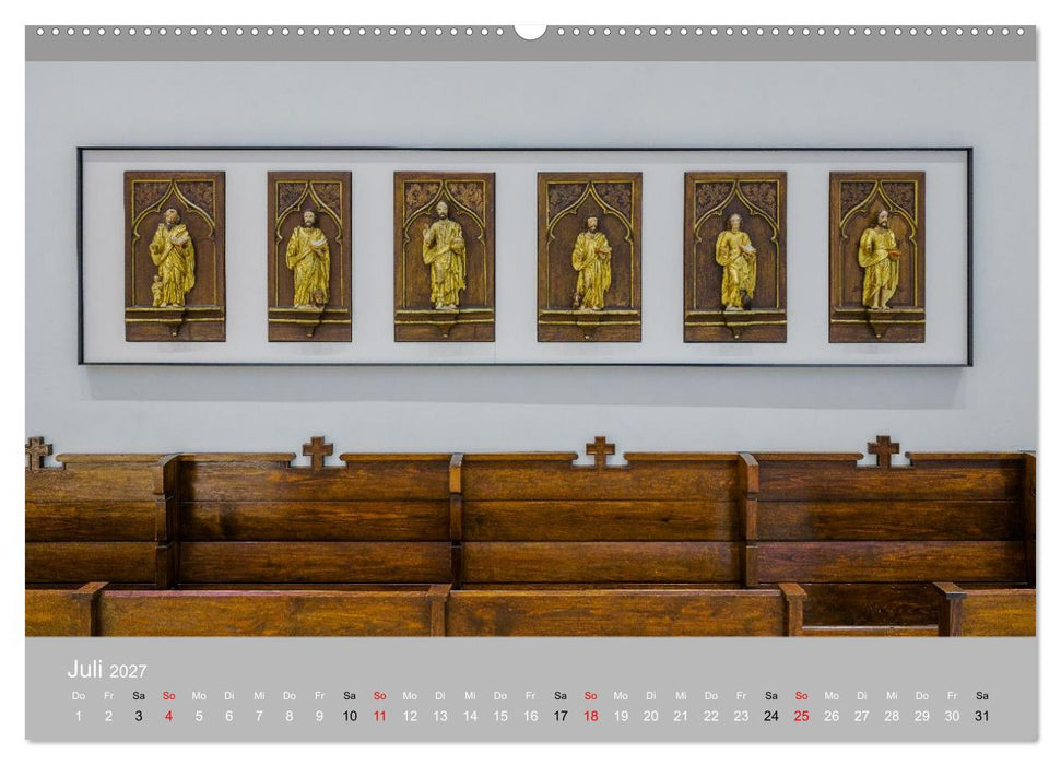 Backnang - Panoramablicke in die Stiftskirche (CALVENDO Premium Wandkalender 2027)