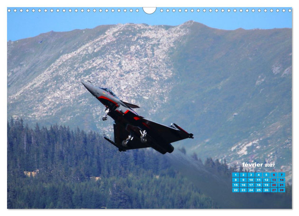 Les ailes françaises au-dessus des cimes (CALVENDO Calendrier mensuel 2027)