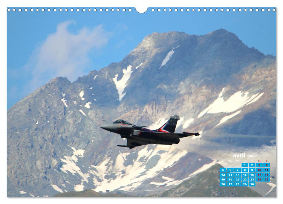 Les ailes françaises au-dessus des cimes (CALVENDO Calendrier mensuel 2027)