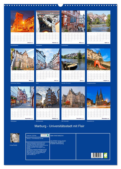Marburg - Universitätsstadt mit Flair (CALVENDO Wandkalender 2027)