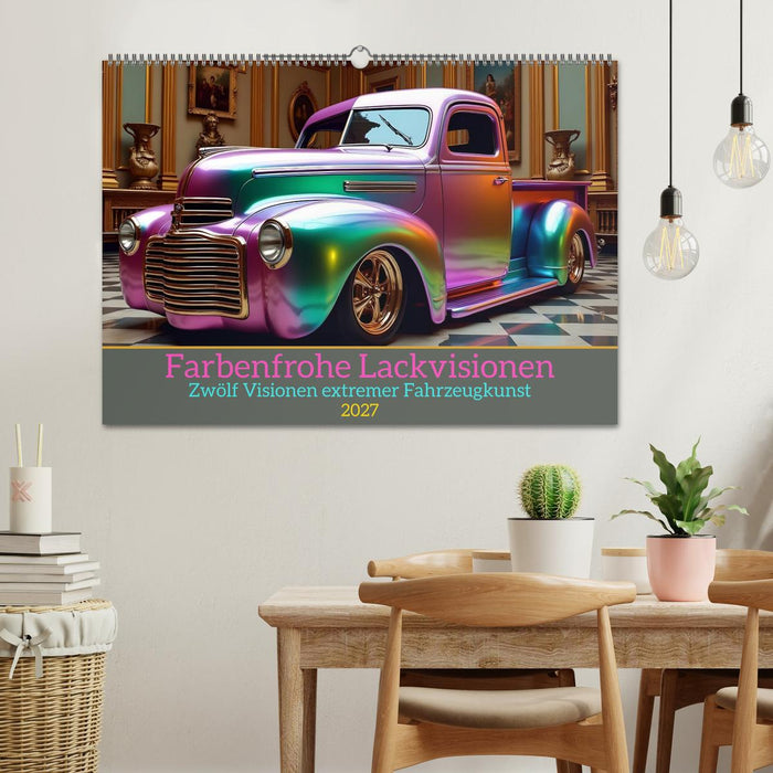 Farbenfrohe Lackvisionen (CALVENDO Wandkalender 2027)