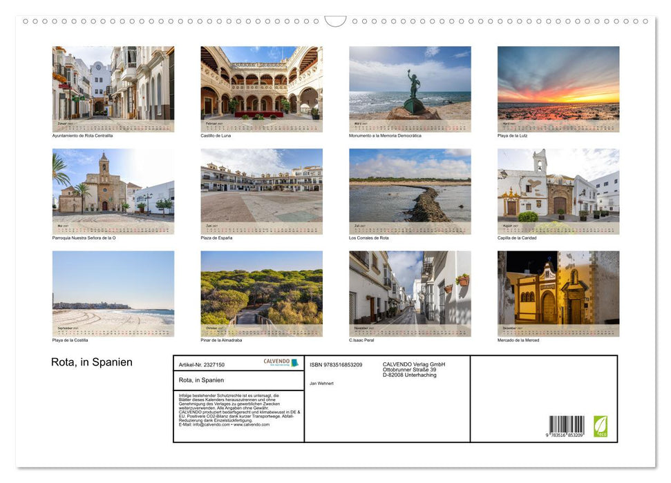 Rota, in Spanien (CALVENDO Wandkalender 2027)