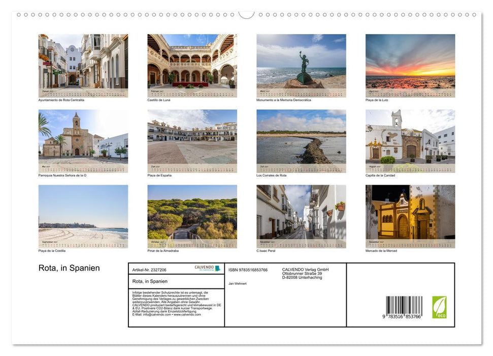 Rota, in Spanien (CALVENDO Premium Wandkalender 2027)