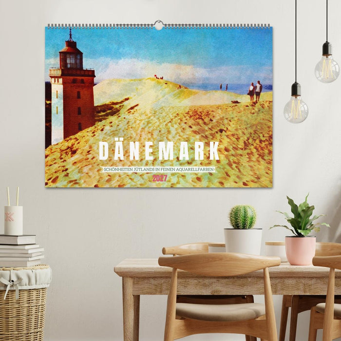 Dänemark - Schönheiten Jütlands in feinen Aquarellfarben (CALVENDO Wandkalender 2027)