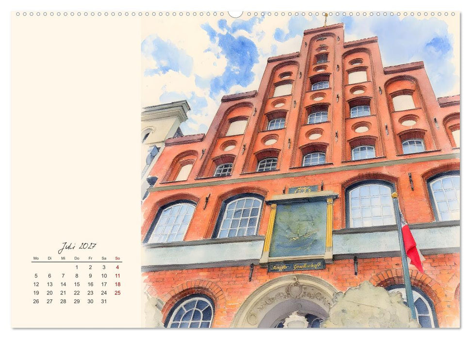 Historische Hansestadt Lübeck (CALVENDO Premium Wandkalender 2027)