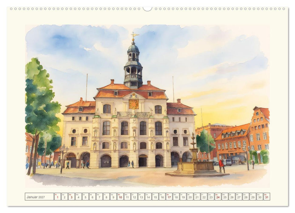 Zauberhaftes Lüneburg (CALVENDO Wandkalender 2027)