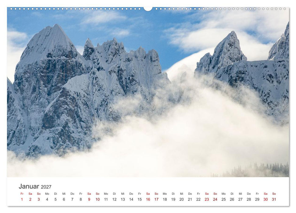 Emotionen der Berge (CALVENDO Premium Wandkalender 2027)