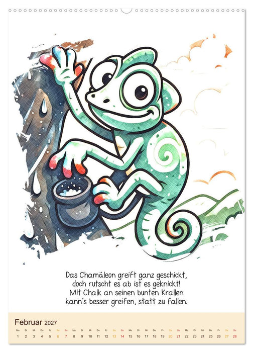 Tierisch hoch hinaus: Von A bis Z durchs Kletterabenteuer! - Der Kalender zum Kinderbuch (CALVENDO Wandkalender 2027)