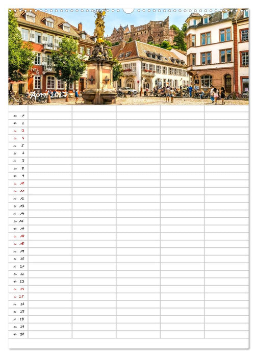 Heidelberger Familienkalender (CALVENDO Wandkalender 2027)