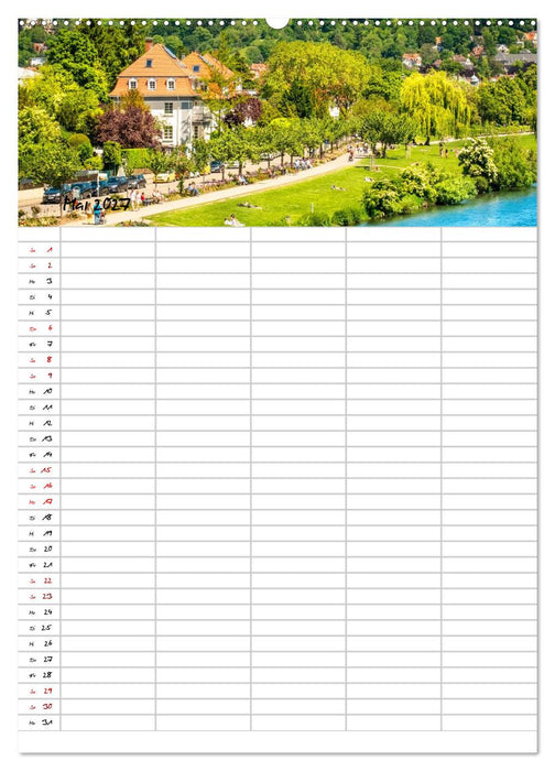 Heidelberger Familienkalender (CALVENDO Wandkalender 2027)