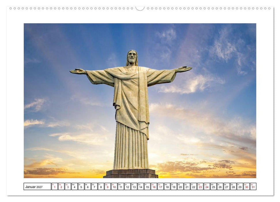 Brasiliens Küstenstädte - Rio de Janeiro, Olinda und Salvador de Bahia (CALVENDO Premium Wandkalender 2027)