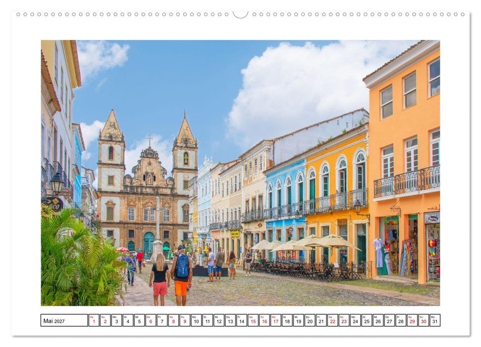 Brasiliens Küstenstädte - Rio de Janeiro, Olinda und Salvador de Bahia (CALVENDO Premium Wandkalender 2027)