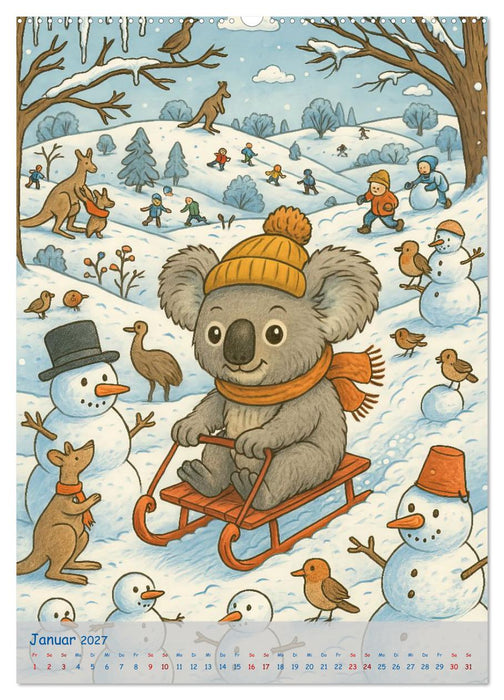 Koalas Wimmelwelt ein Jahr voller Wimmelspass! (CALVENDO Premium Wandkalender 2027)