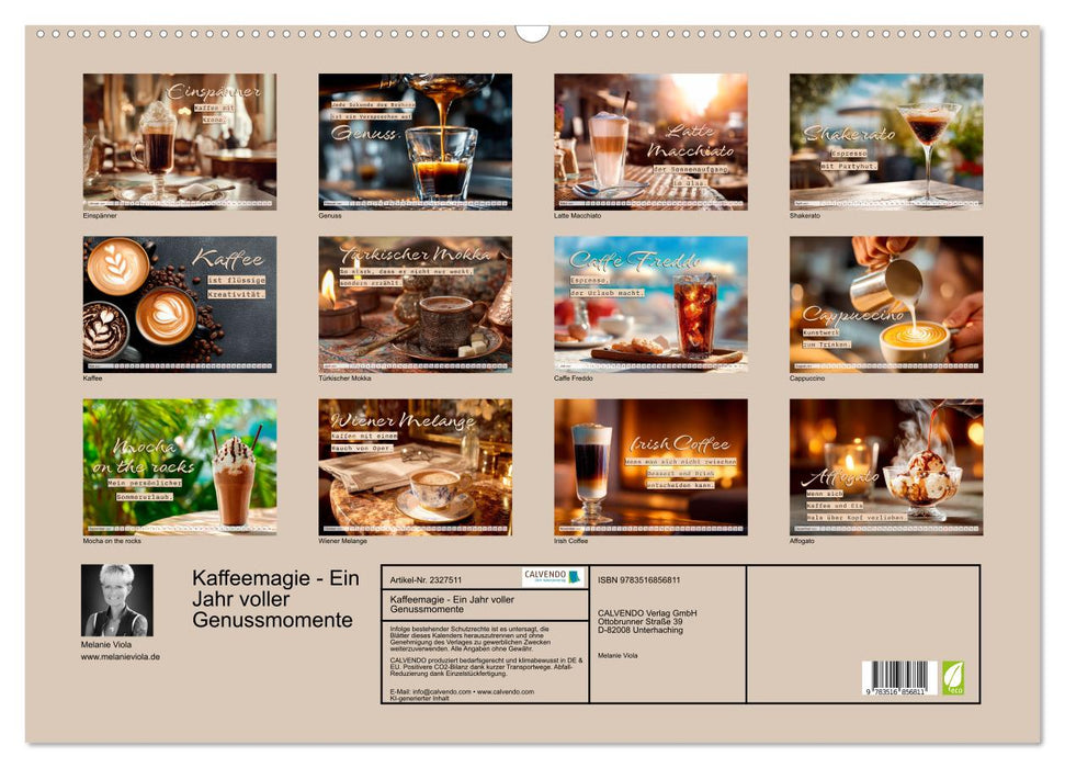 Kaffeemagie - Ein Jahr voller Genussmomente (CALVENDO Wandkalender 2027)