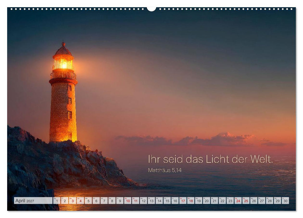 Psalmen und Bibelverse - Himmlische Botschaften (CALVENDO Wandkalender 2027)