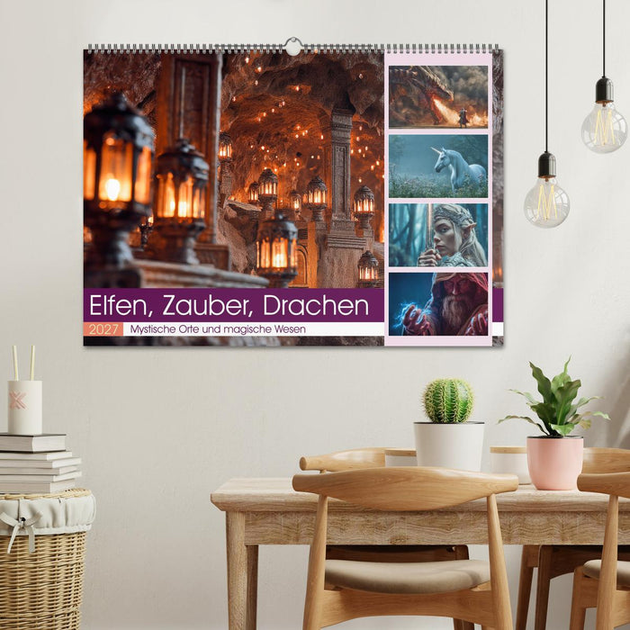Elfen, Zauber, Drachen (CALVENDO Wandkalender 2027)