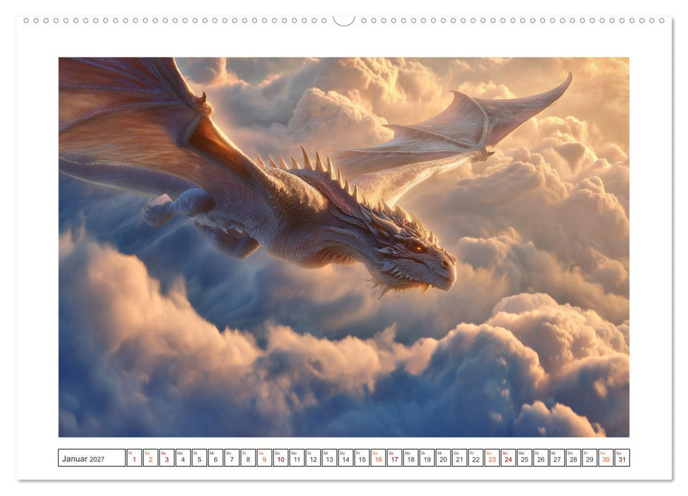 Elfen, Zauber, Drachen (CALVENDO Wandkalender 2027)