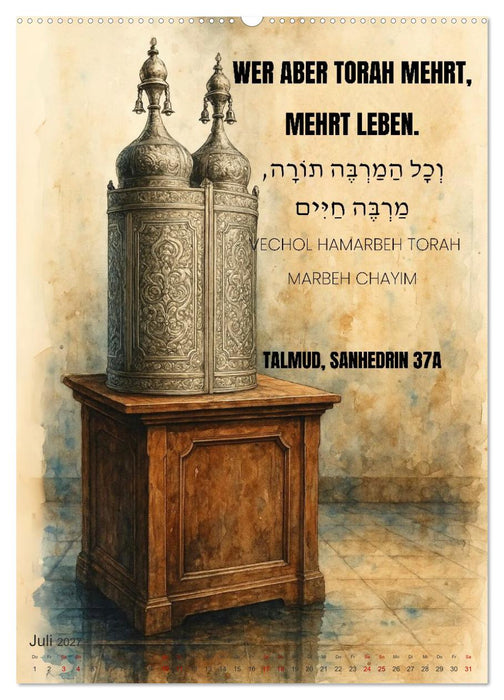 Weisheit, Licht und Leben – Jüdische Inspiration durchs Jahr (CALVENDO Premium Wandkalender 2027)