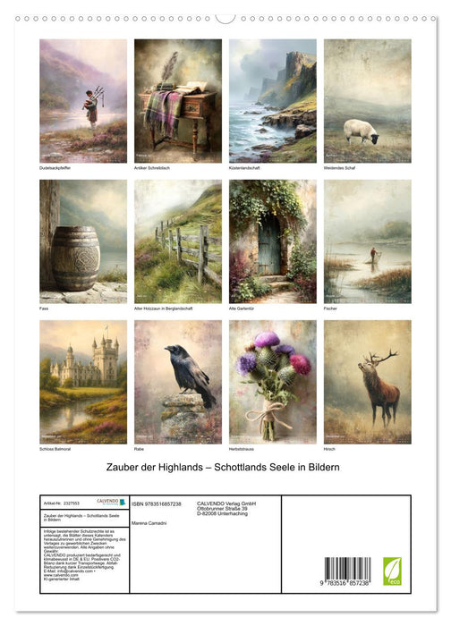 Zauber der Highlands – Schottlands Seele in Bildern (CALVENDO Premium Wandkalender 2027)