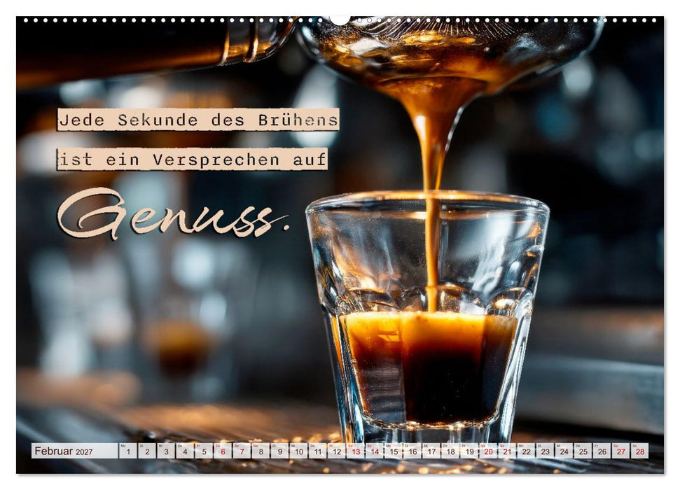 Kaffeemagie - Ein Jahr voller Genussmomente (CALVENDO Premium Wandkalender 2027)