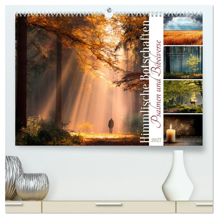 Psalmen und Bibelverse - Himmlische Botschaften (CALVENDO Premium Wandkalender 2027)