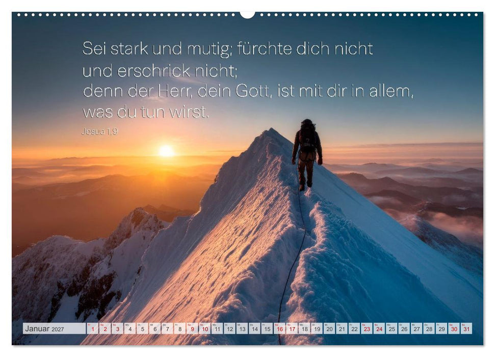 Psalmen und Bibelverse - Himmlische Botschaften (CALVENDO Premium Wandkalender 2027)