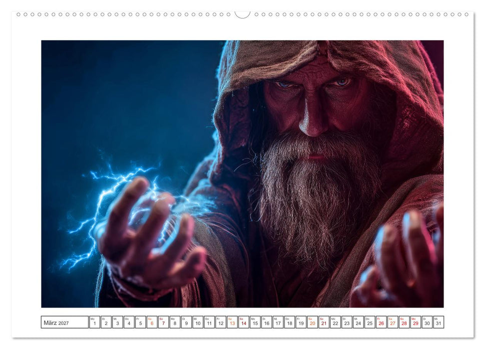 Elfen, Zauber, Drachen (CALVENDO Premium Wandkalender 2027)