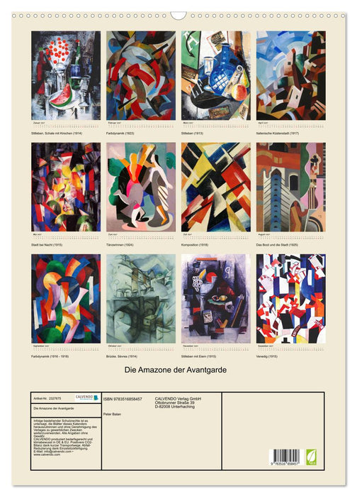 Die Amazone der Avantgarde (CALVENDO Wandkalender 2027)