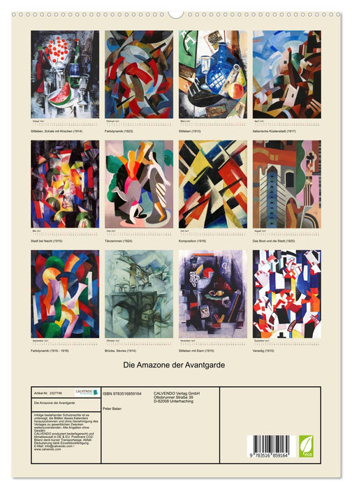 Die Amazone der Avantgarde (CALVENDO Premium Wandkalender 2027)