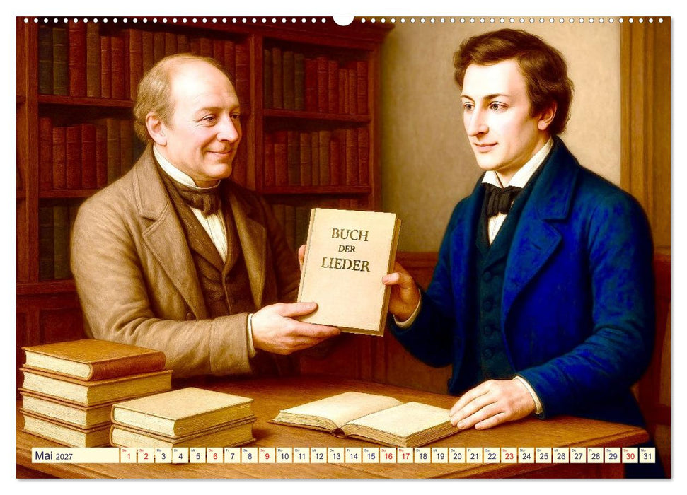 Heinrich Heine. Sein Leben, seine literarischen Werke (CALVENDO Wandkalender 2027)