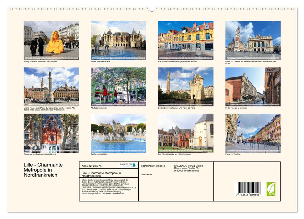Lille - Charmante Metropole in Nordfrankreich (CALVENDO Premium Wandkalender 2027)