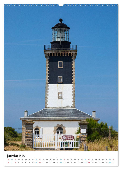 Phares Bretons Gardiens de la côte bretonne (CALVENDO Calendrier supérieur 2027)
