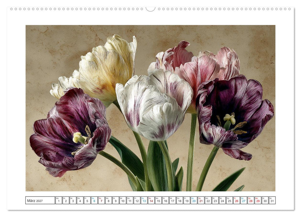 Florale Meisterwerke (CALVENDO Premium Wandkalender 2027)