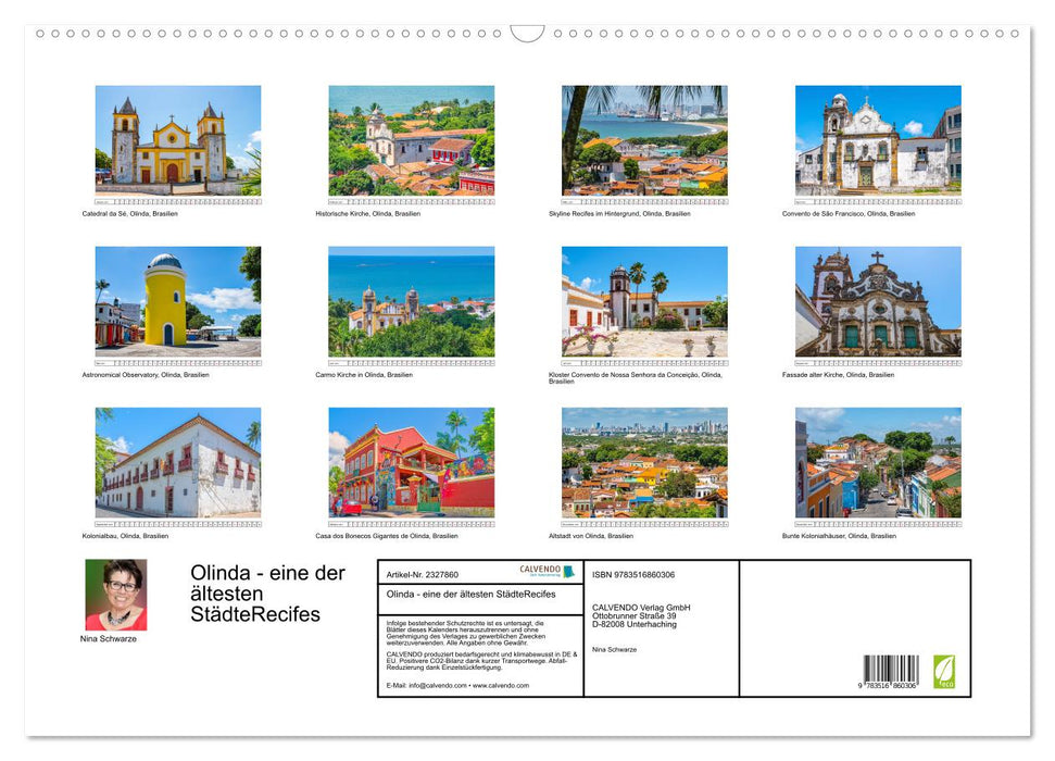 Olinda - eine der ältesten StädteRecifes (CALVENDO Wandkalender 2027)