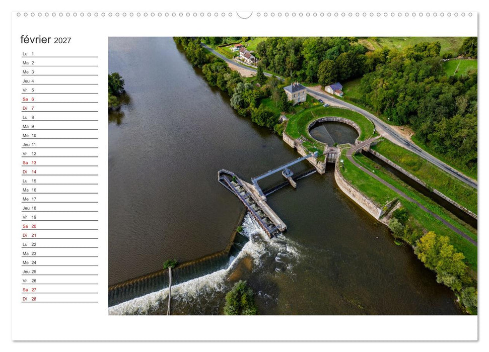 Les couleurs de l'Allier - Un affluent la Loire (CALVENDO Calendrier supérieur 2027)