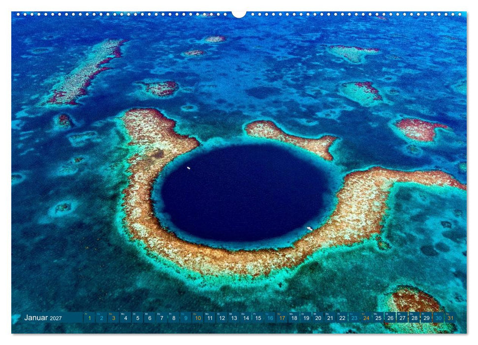 Die Welt in Blau (CALVENDO Premium Wandkalender 2027)