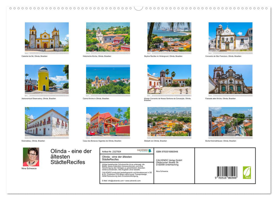 Olinda - eine der ältesten StädteRecifes (CALVENDO Premium Wandkalender 2027)